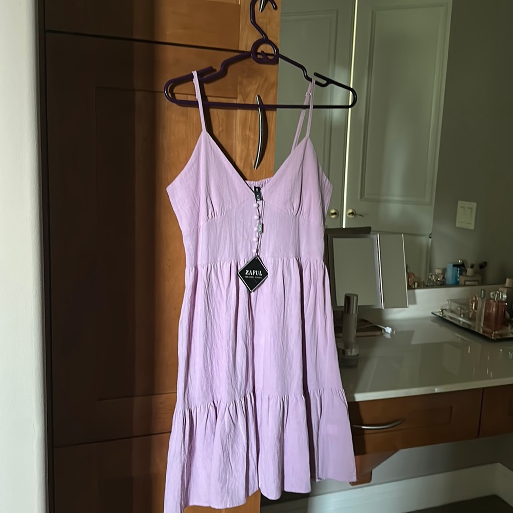 Women’s purple mini summer dress